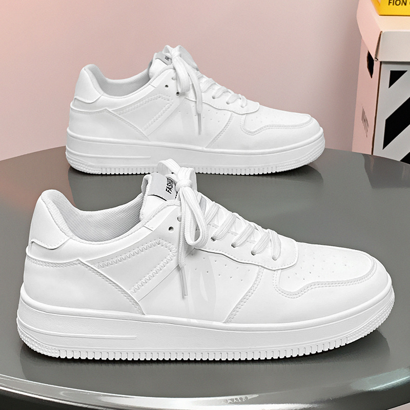 Zapatos de hombre 2026 primavera transpirables nuevos zapatos blancos bajos de tendencia juvenil skate zapatos deportivos casuales universales