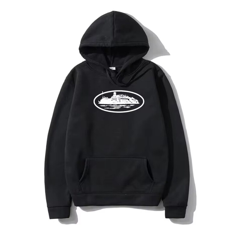 2026 New Autumn and Winter Men's and Women's Devil Print Hooded Heavy-Duty Oversized Sweater Hoodie Fashion Trend for Men