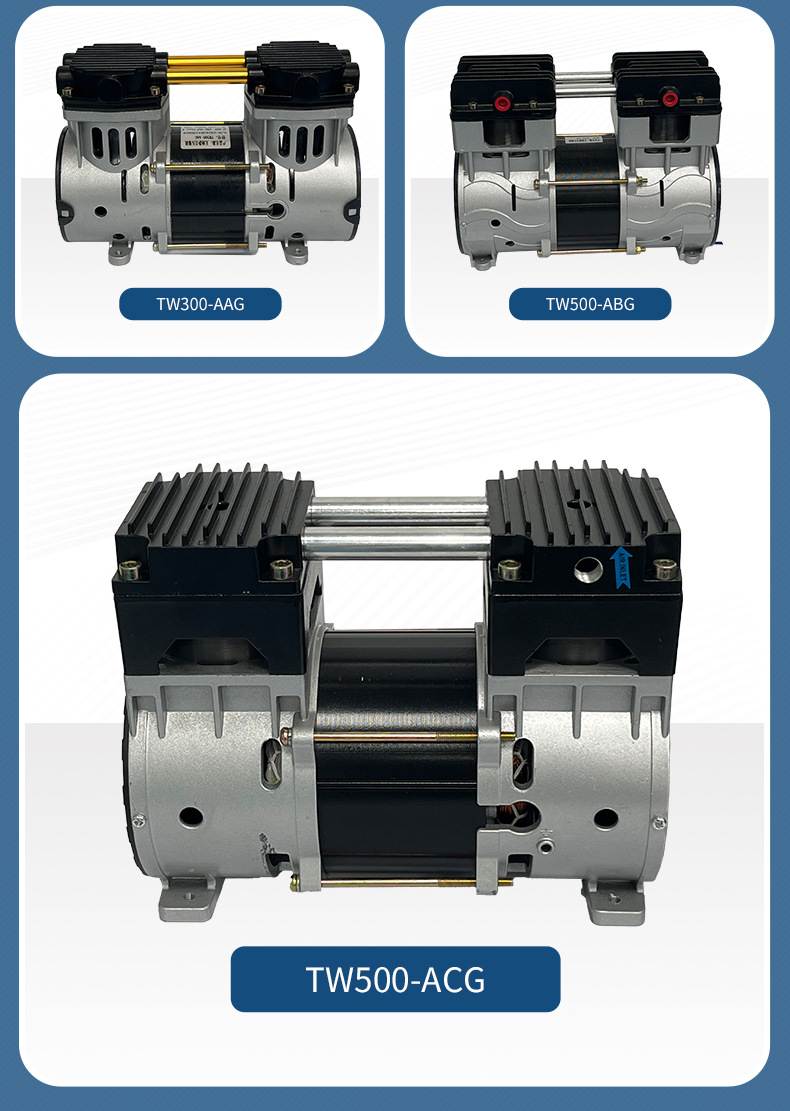 Factory Direct Sales Oil-Free Silent Piston Type High-Pressure Large-Displacement Booster Pump Diffuse Oxygen Production Special Air Compressor