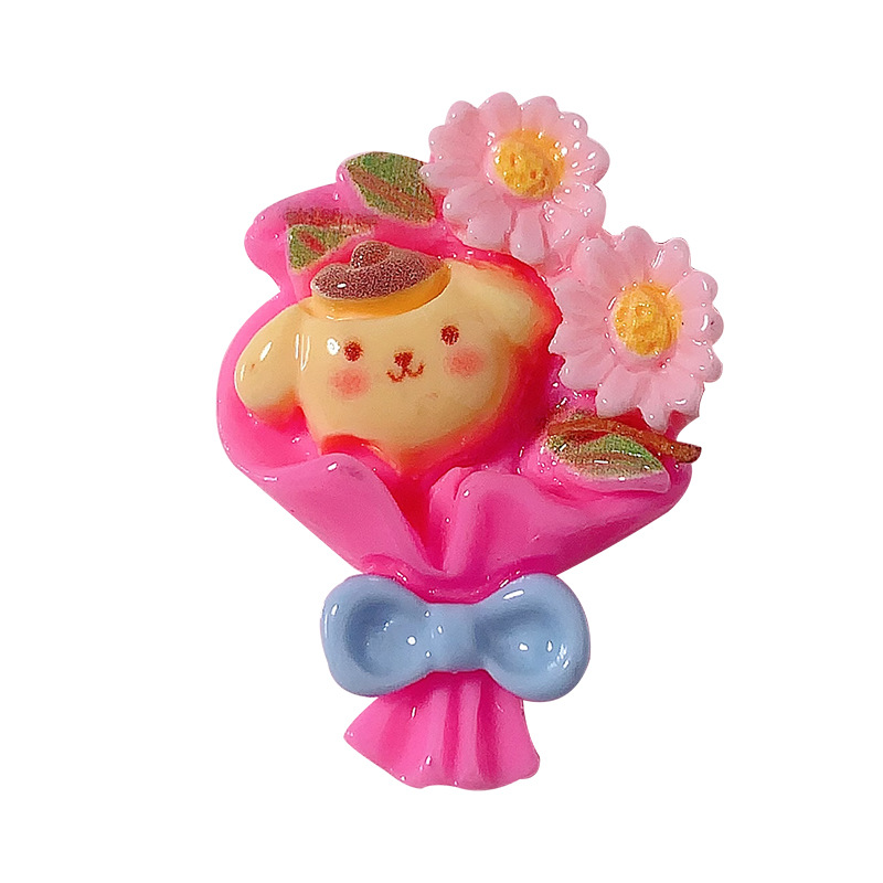 Dibujos animados Sanliou ramo bricolaje accesorios de resina gel de crema accesorios para el cabello funda para teléfono móvil llavero hebilla material colgante