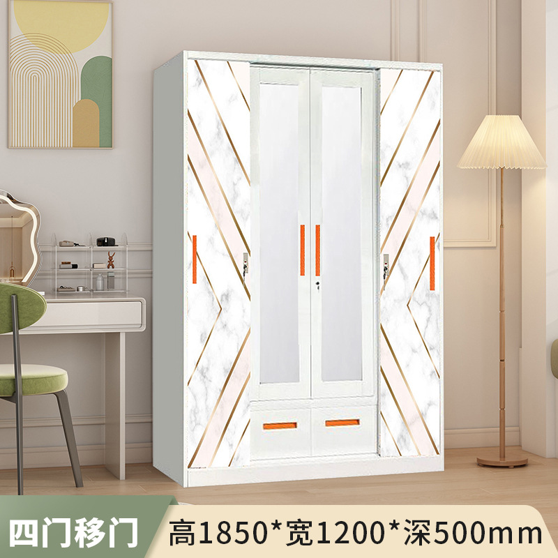 Ventas transfronterizas de impresión de armario doméstico deslizante armario dormitorio de niños almacenamiento de gran capacidad fabricantes de comercio exterior image 19