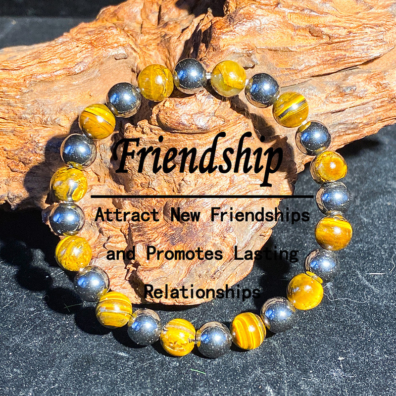 Temu Xiyin Tk Cross-Border Popular Bracelet with Tiger's Eye Stone and Black Gallstone Attracts New Connections, Promotes Long-Lasting Relationships, and Features a Color-Blocking Design