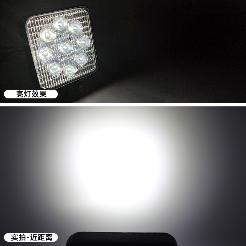 Coche transfronterizo LED lámpara de trabajo FARO mini lámpara de ingeniería 16 lámpara 12V24V lámpara de camión