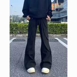 小西裤男九分修身直筒休闲裤子百搭时尚男士垂感24春秋季西装裤