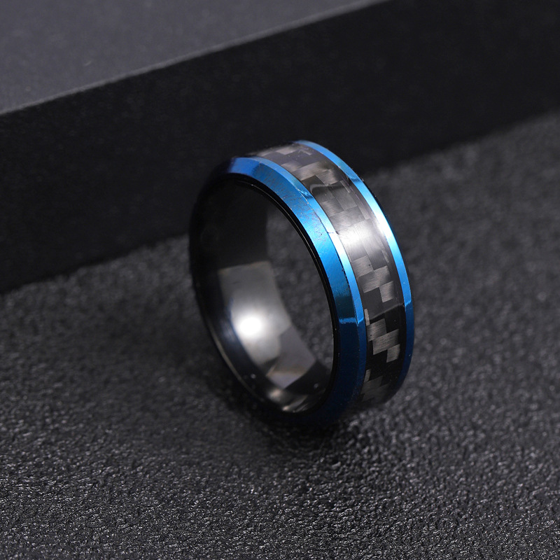 Fashion Round Stainless Steel Plating Rings 1 Piece