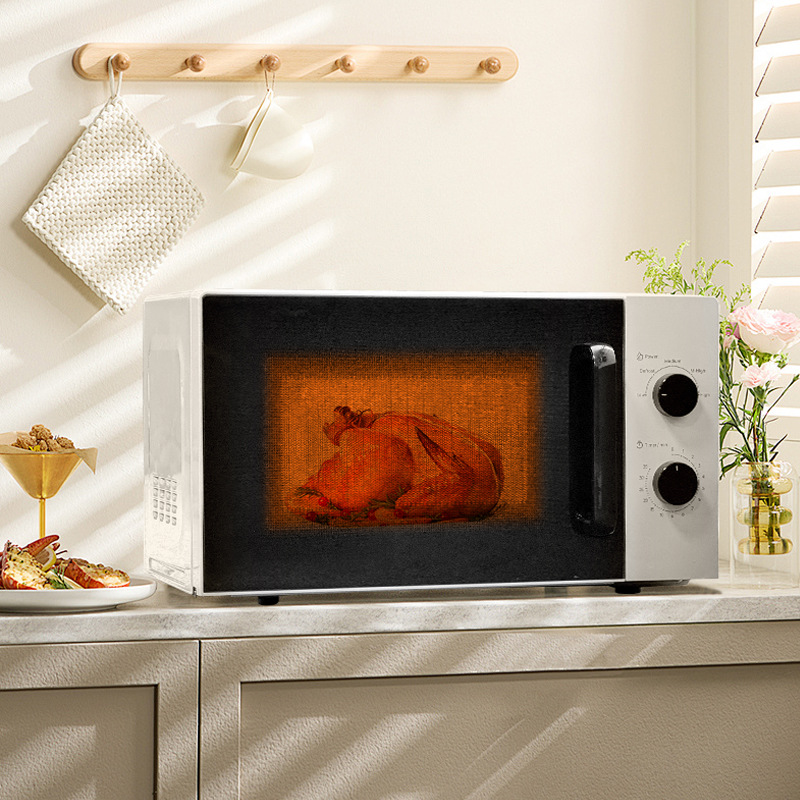 25L Turntable-Type Heating Multi-Function Microwave Oven with Scheduled Timer, Side-Pull Door, Large Capacity for Home Use