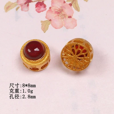 Natural Garnet round table accessories Zərgərlik ara hissələri - round-table