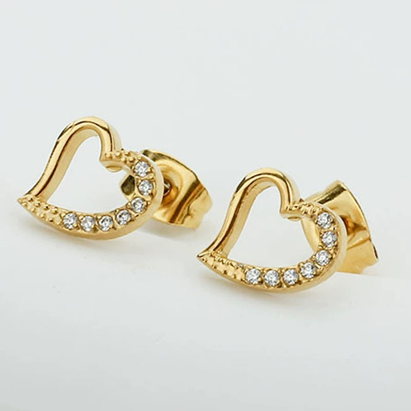 Heart-shaped earrings E0101