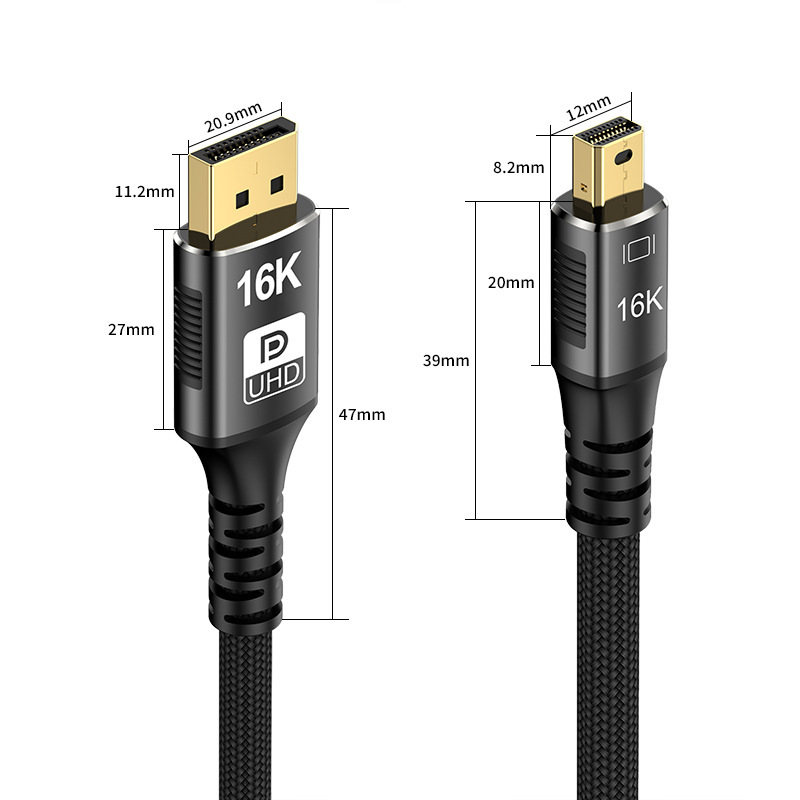 Mini DP変換DP2.1高精細線コンピュータビデオディスプレイ16K @ 60hz電気競争級ビデオ変換線|undefined