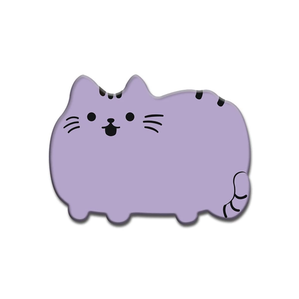Smiling purple cat