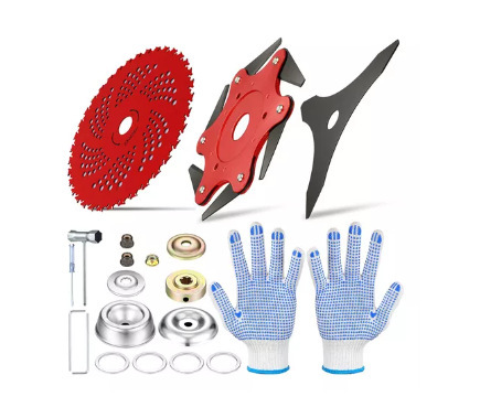 Venta directa de fábrica Placa de cadena cabeza de hierba 20 dientes cuchillo placa Cadena de 9 pulgadas hoja dentada cabeza de hierba accesorios cortacésped