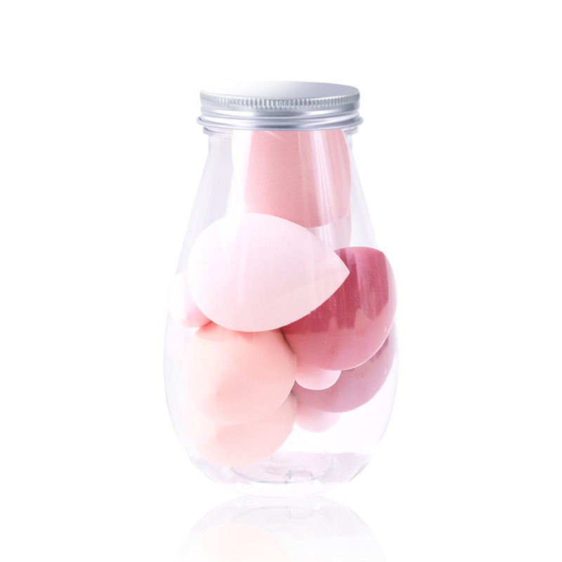 Conjunto de huevos de maquillaje transfronterizos botellas de floating polvo 6 paquetes de polvo super suave no comer huevos de esponja de maquillaje mini huevo de maquillaje