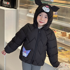 库洛米新款儿童棉服秋冬季外套婴幼儿女宝宝加厚保暖中小童棉袄