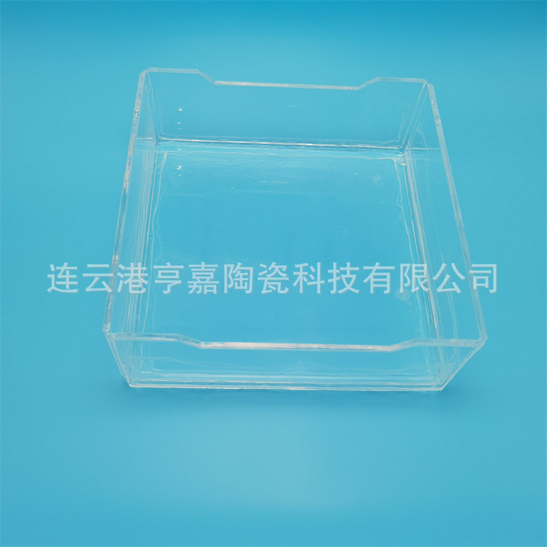 库存现 货耐高温透明石英匣钵坩埚  快速发货 330*330*120mm  方