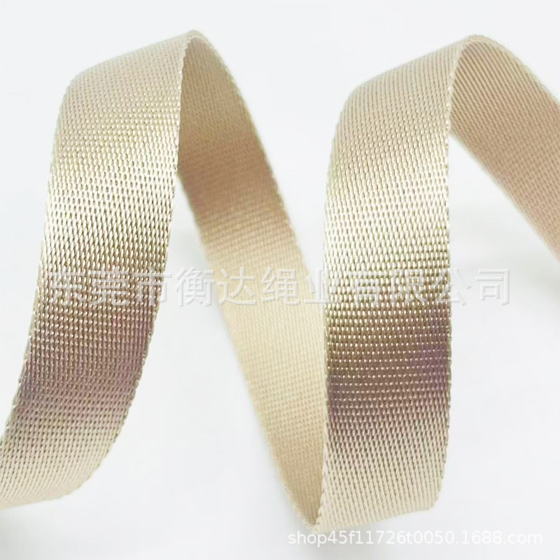 Fábrica personalizada de color sólido rayas de color brillante imitación de nylon computadora jacquard correa de tela bolsas de zapatos correa de cuerda de teléfono móvil