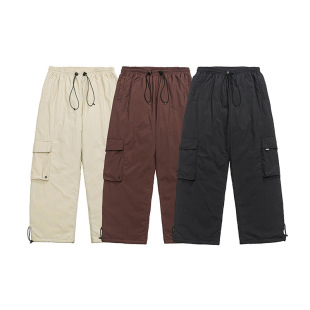 Beijie Men's Clothing American Style Trendy Brand 2025 Winter New Outdoor Large Size down Pants Warm Straight Casual Long Pants