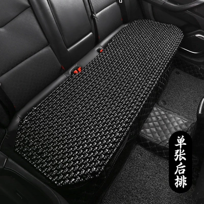 Cool pad, Breathable Wooden Bead Car Seat Cushion - single-rear-long-cushion-classic-black