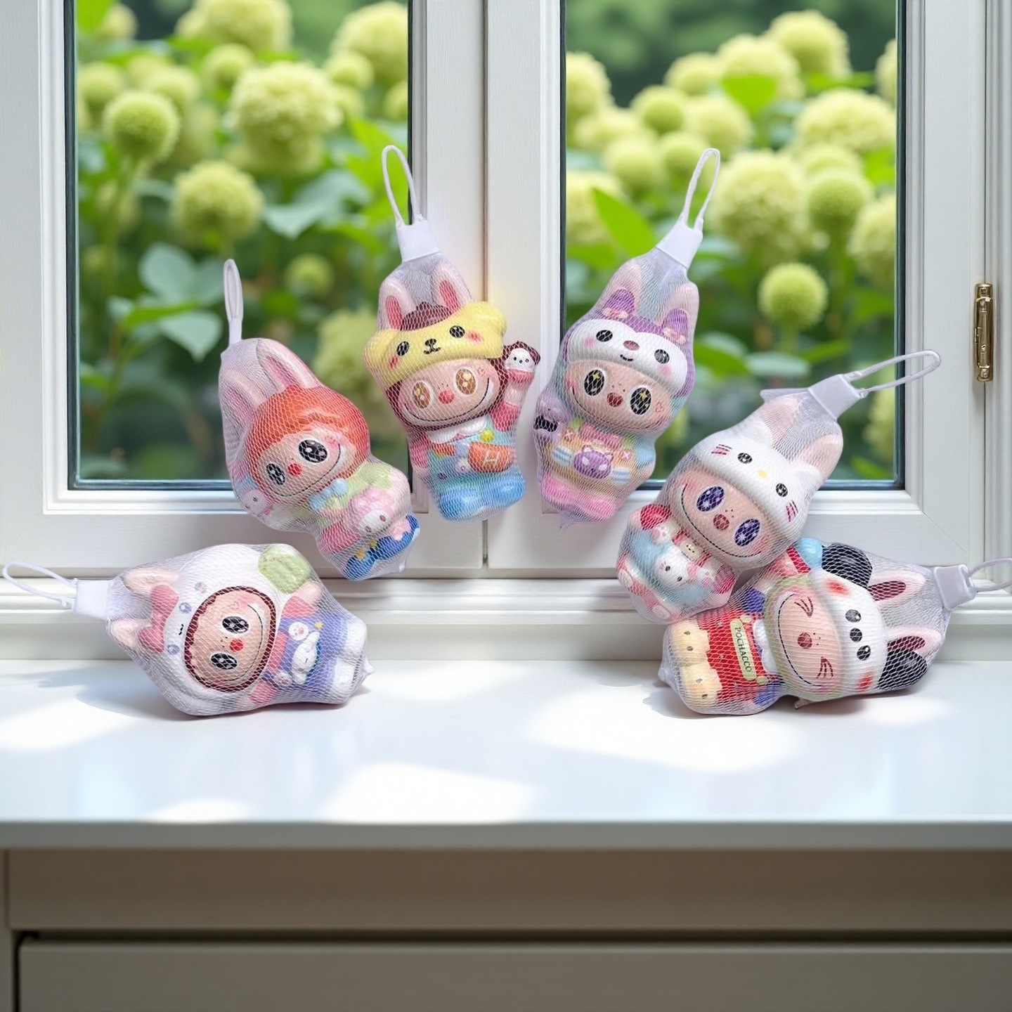 Caricatura esponja pie estrella rebote lento pellizco pellizco desempaquetar artefactos encantadores muñecas pu adornos extraños