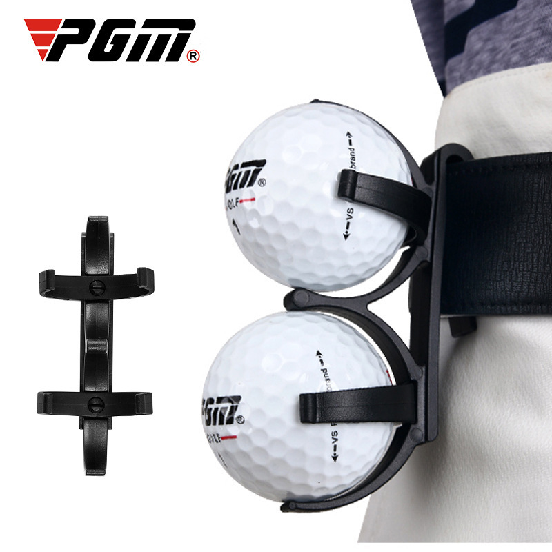 Kẹp bóng golf PGM có dây đai, đựng 2 quả bóng — QJ001 đôi bóng Clip (màu ngẫu nhiên)