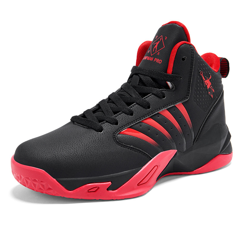 Y0089 검정과 빨강 가죽 신발 [벨벳 없음]