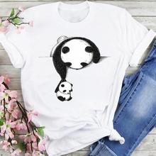 Panda T shirt 夏季女士T恤潮小众风可爱熊猫短袖体恤衫亲子装ins