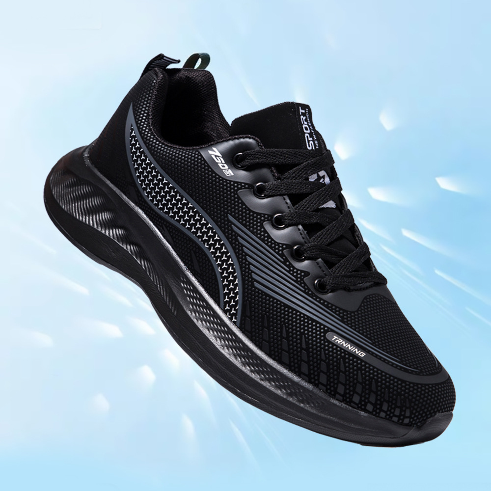 Herren-Sportschuhe, Lederschuhe, Arbeitsschuhe, Turnschuhe, Stoff, atmungsaktiv, Fußgewölbeunterstützung_voghion.com