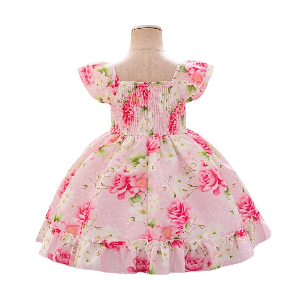2026 Europa y los Estados Unidos nuevos vestidos de niñas vestidos de princesa impresión infantil vestidos de fotografía de aniversario de mujeres tesoros vestidos de fotografía image 6