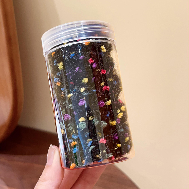 Gruesa banda de pelo de felpa elástica alta Otoño e Invierno banda de goma de felpa lazo de pelo femenino no duele cuerda de pelo de los niños duraderos