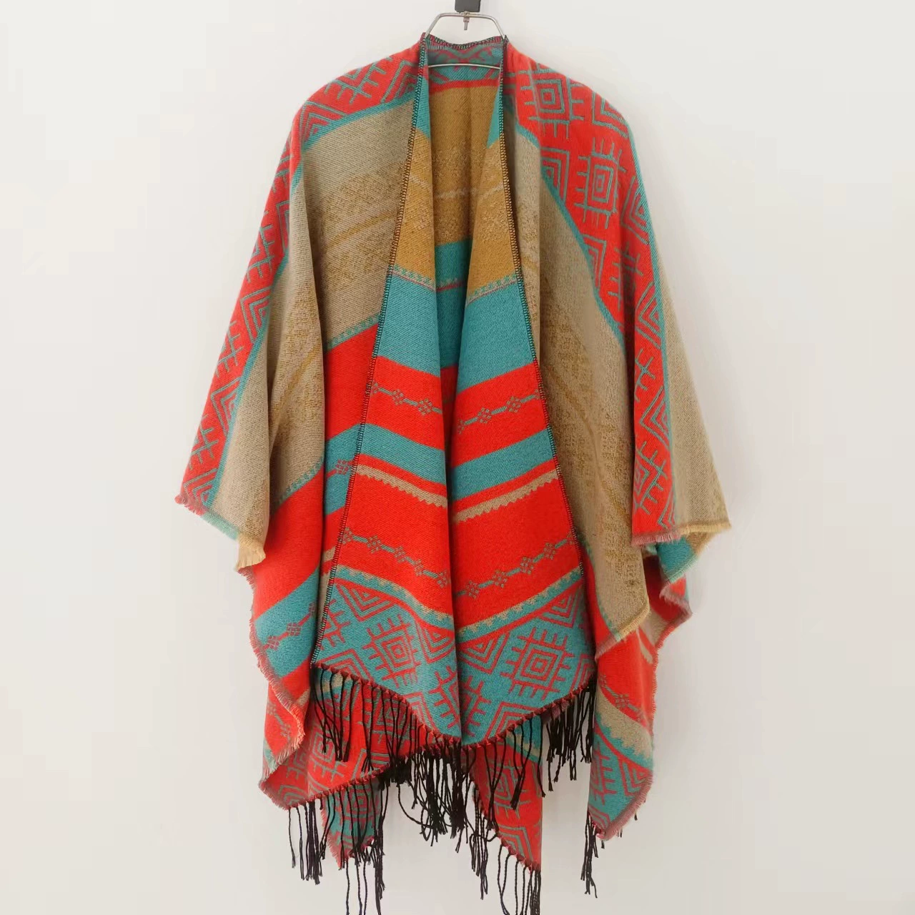 Ethnic cloak, trench coat from Qinghai province from Yunnan province, jacket, scarf, ethnic style