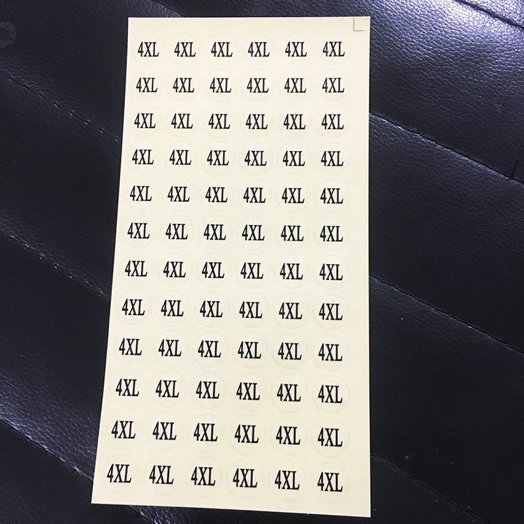 Tales de ropa transparentes etiquetas