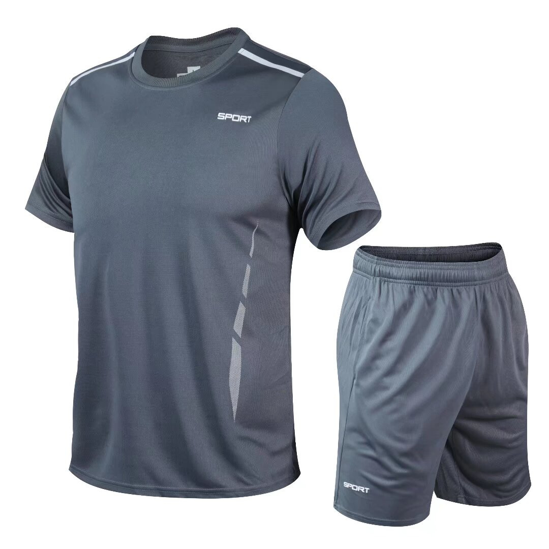 New Sportswear Suit for Men, Outdoor Running Quick-Drying Short-Sleeved Summer Team Fitness Golf Sports T-Shirt