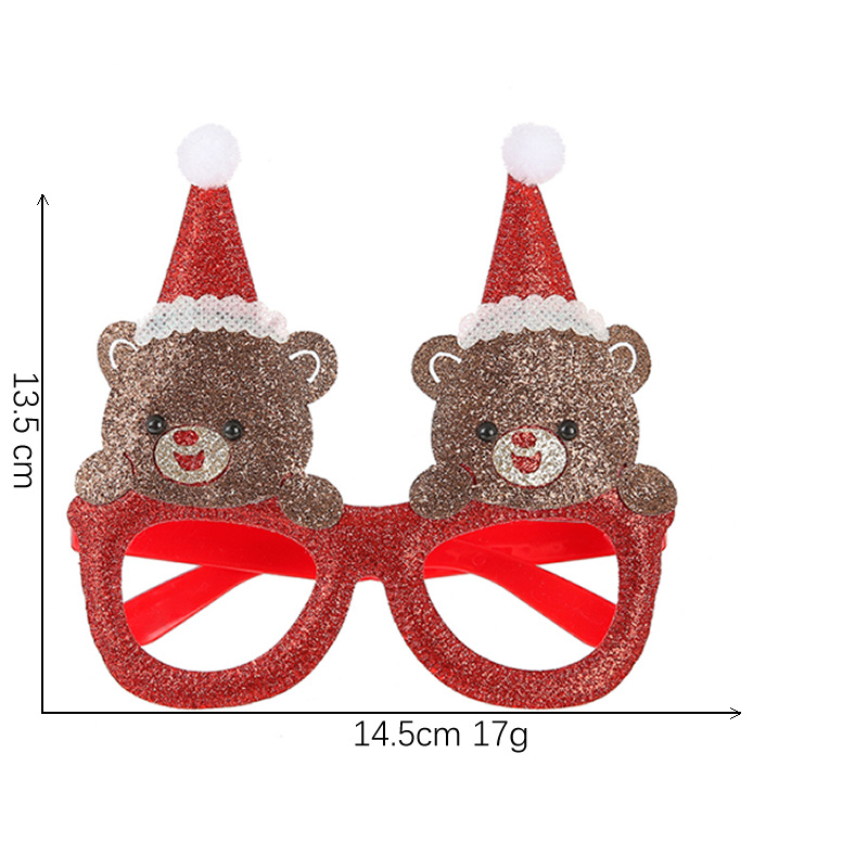 Nueva Navidad diadema gafas marco Halloween Día de San Valentín gafas de Santa Claus gafas Fiesta de Navidad