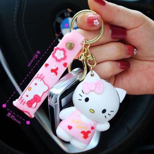 Hello Kitty figure keychain lighter hello kitty Sanrio figure red flame gas lighter