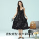 [antibacterial xinjiang cotton] with chest pad class a summer women's cotton sleeveless suspenders nightgown high sense home clothes