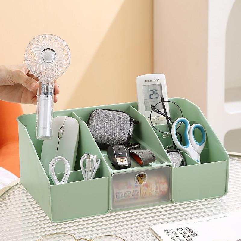 Factory Direct Sales Desktop Corner Makeup Brush Storage Tube, Cosmetic Storage Rack with Multiple Compartments and Layers, One-Piece Dropshipping