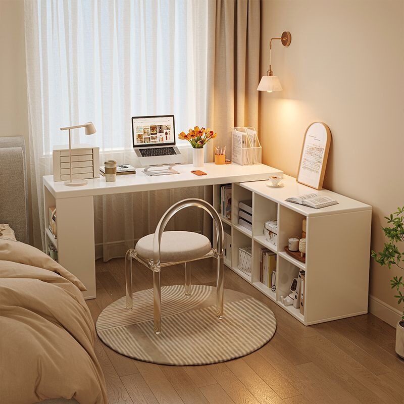 Corner Computer Desk, Home Study Desk, Girls' Bedroom Bookshelf, Dressing Table, Bookcase Integrated L-Shaped Corner Desk Corner Computer Desk, Home Study Desk, Girls' Bedroom Bookshelf, Dressing Table, Bookcase Integrated L-Shaped Corner Desk