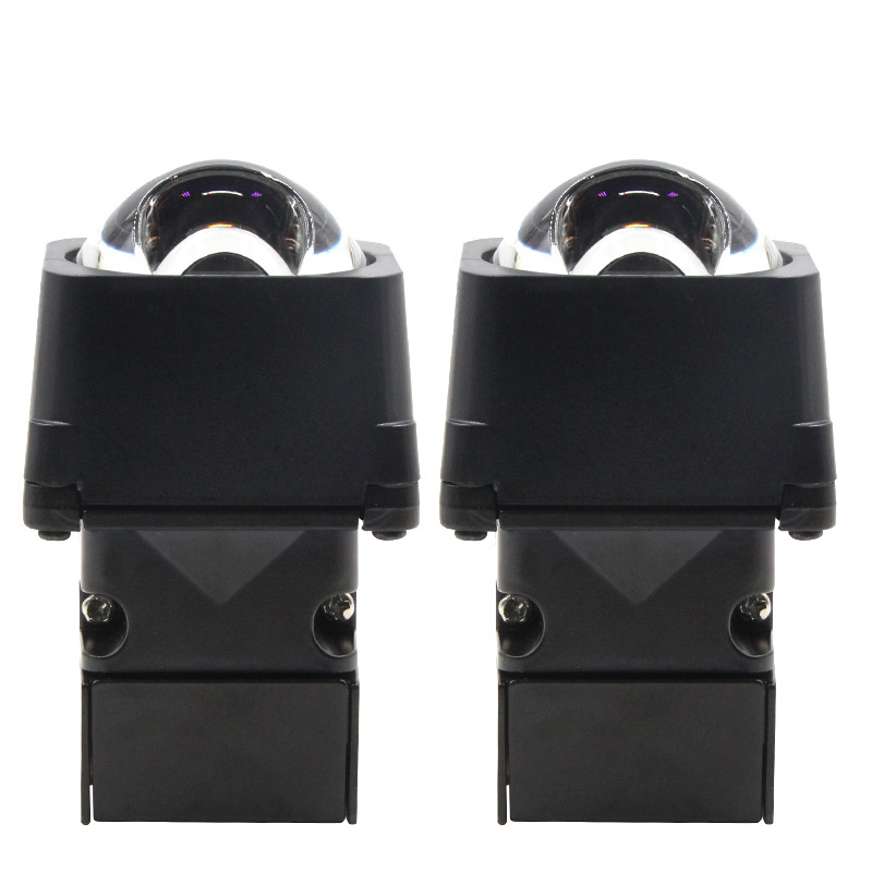 Lente de Faro LEDM01 Popular para Automóviles, Módulo LED de 1.5 Pulgadas, Luz Cuadrada para Automóvil, Lente Decorativa con Matriz Láser 1