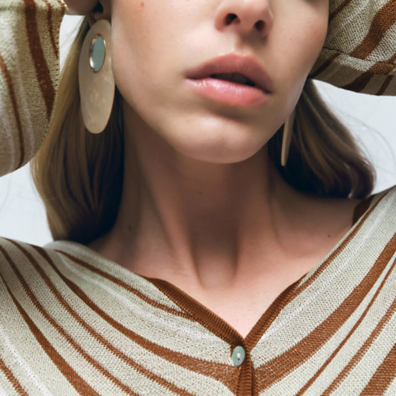 creative exaggerated geometric irregular acrylic earrings wholesale