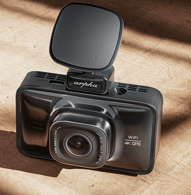 Cross-border arpha dashcam D22 with dual front and rear 4K cameras, touch screen, voice control, GPS tracking, and Wi-Fi (Driving recorder) - standard-configuration-single-lens-4k