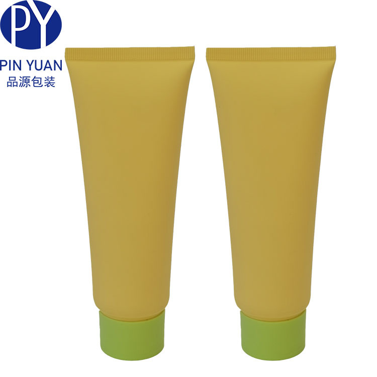 高端旋转出液盖化妆品软管手感光油SOFT TOUCH 手霜管PE瓶子100g