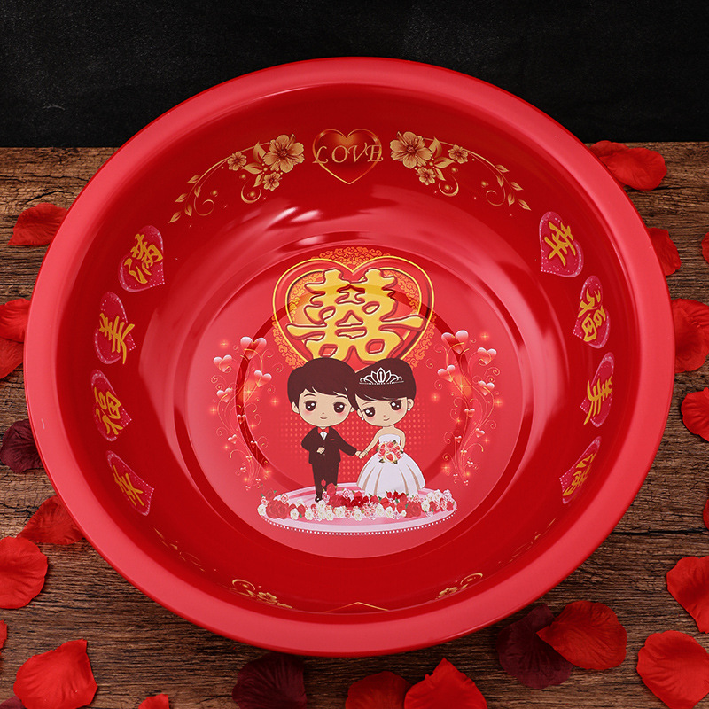 Boda cuenca de la boda de las mujeres de acero inoxidable engrosada lavabo novia boda cuenca suministros de la boda al por mayor