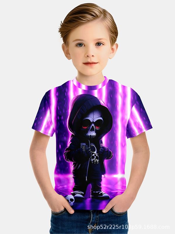 子供半袖TシャツカテゴリーA夏新作男の子ベビー女の子服韓国版2025子供服|undefined