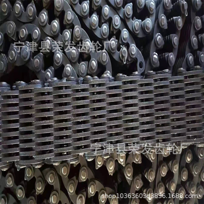 CL12-38N-96无声齿形链条节距19.05毫米内导19片96节高强度合金钢