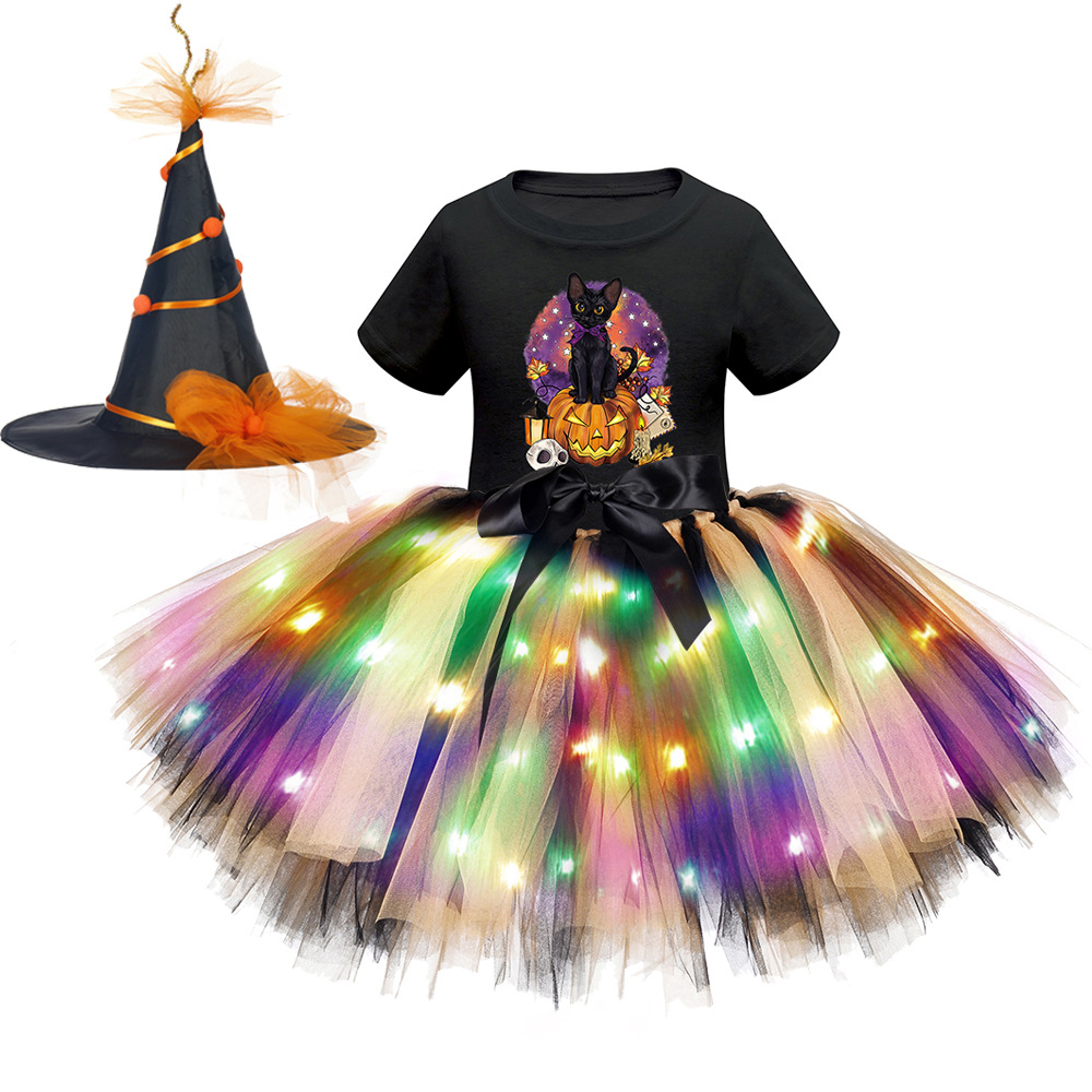 Хэллоуин светодиодный комплект с короткими рукавами 20