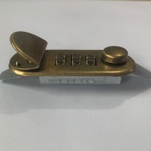 现货厂家直销苹果锁密码锁箱包锁五金锁扣椭圆行李箱锁片