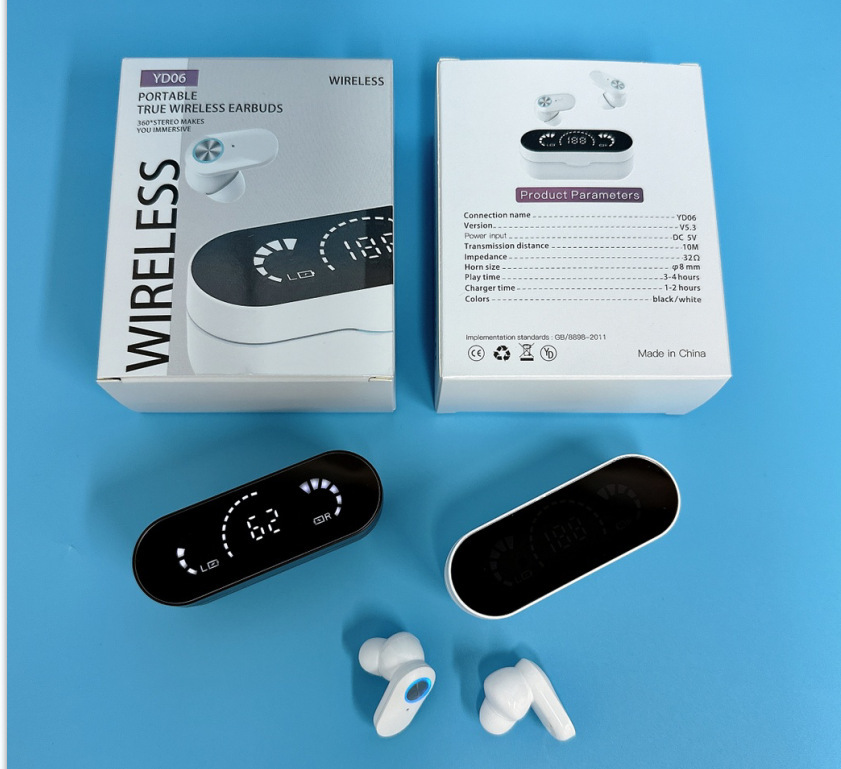 Modelo privado explosivo transfronterizo YD03 M90 F9-5C M25 E7S Pantalla digital táctil TWS 5.4 Auriculares Bluetooth F9