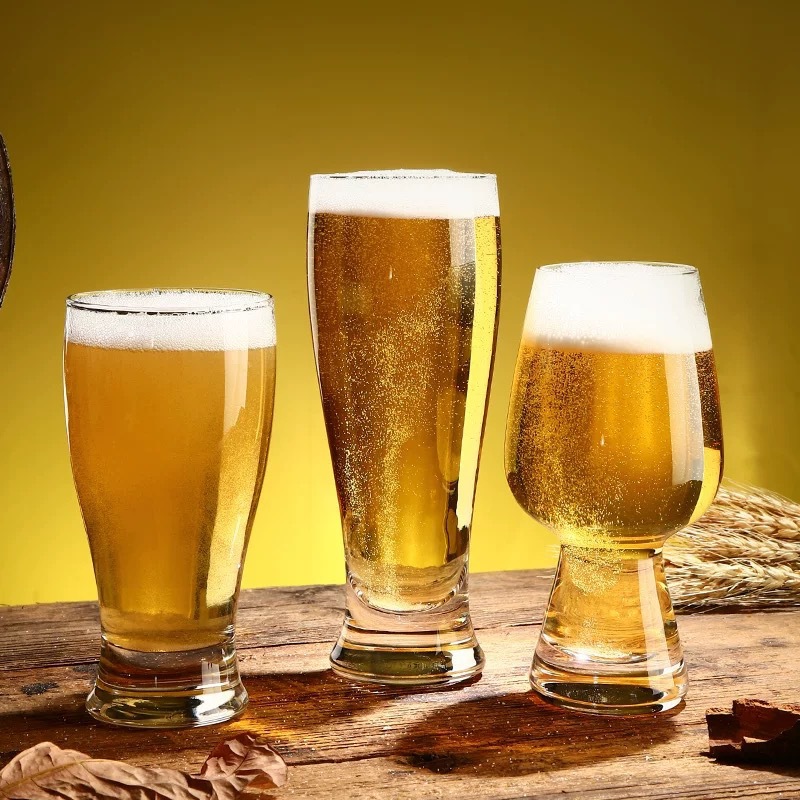 Taza de cerveza de vidrio grande, taza especial de cerveza artesanal gruesa, taza de cerveza de red, taza de cerveza de gran capacidad de personalidad creativa