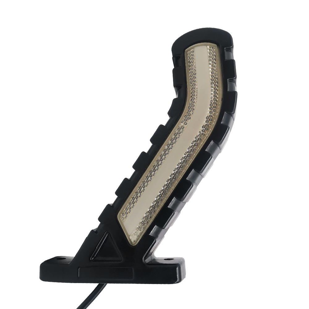 Fábrica de suministro de accesorios de camión pesado suministro de flujo de agua de dos colores flash LED camión lámpara lateral lámpara lateral lámpara luminaria