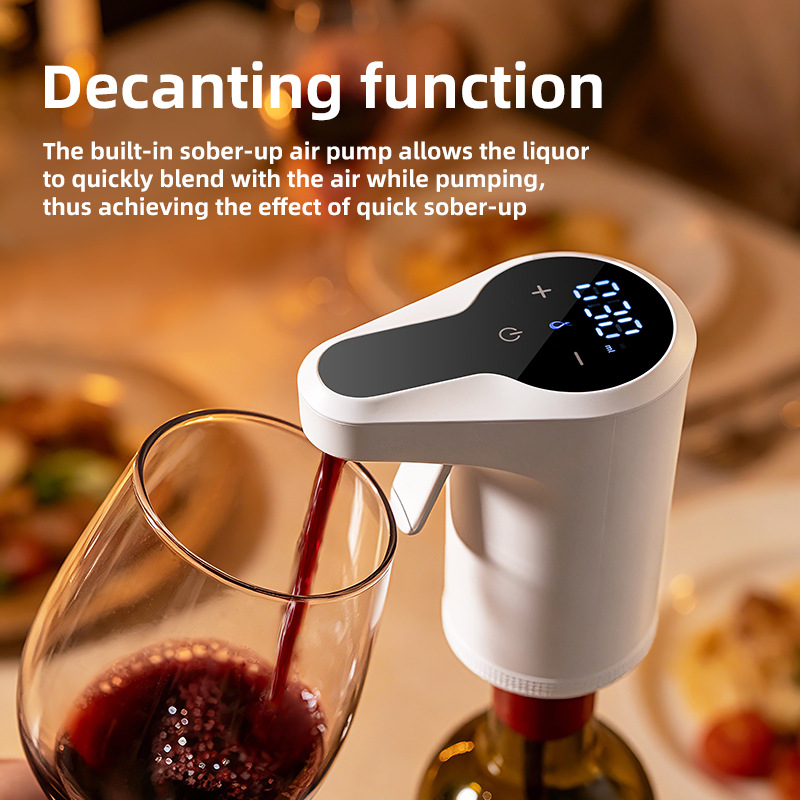 New cross-border smart sensor wine dispenser, liquor dispenser, USB rechargeable wine aerator, touch-sensing automatic dispenser