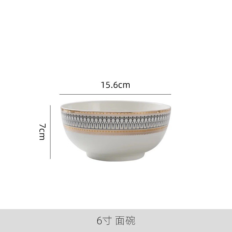 세라믹 6 인치 국수 그릇